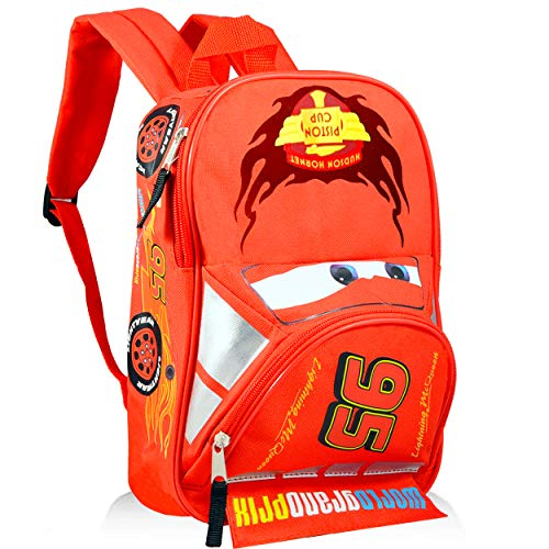 Foto 4 pulgar | Venta Internacional- Mochila Mini Disney Cars para Niños y Niñas 12'' de Rayo Mcqueen con Pegatinas