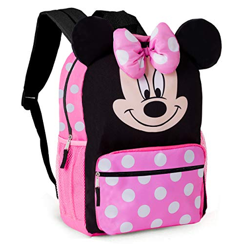 Foto 4 pulgar | Venta Internacional- Mochila Minnie Mouse Grande Escolar 14'' Premium con Orejas 3D y Lazo Inflado