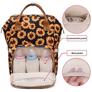Foto 3 | Venta Internacional- Mochila Pañalera de Girasol Grande para Mujer