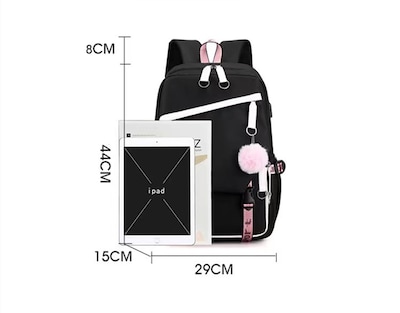 Foto 3 | Venta Internacional - Mochila Yifan Negra TikTok