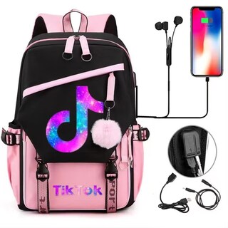 Foto 1 | Venta Internacional - Mochila Yifan Negra TikTok