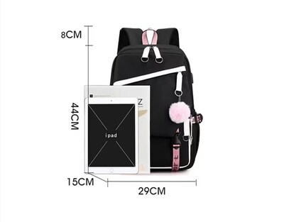 Foto 2 | Venta Internacional - Mochila Yifan Negra TikTok
