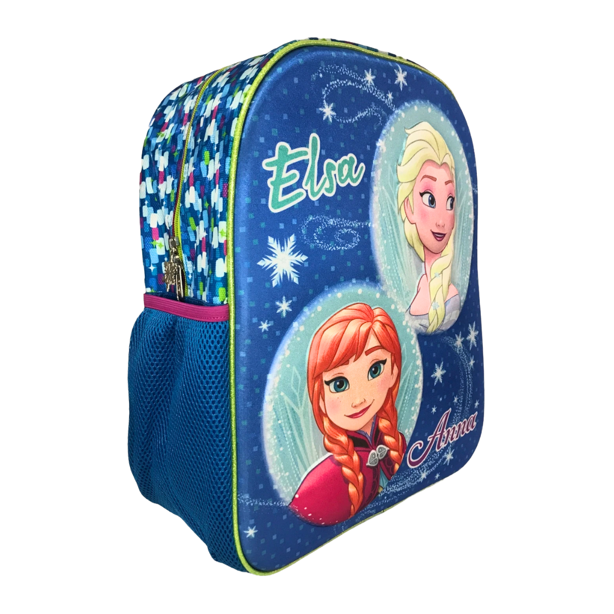 Foto 5 pulgar | Mochila Escolar Anna y Elsa + Lapicero