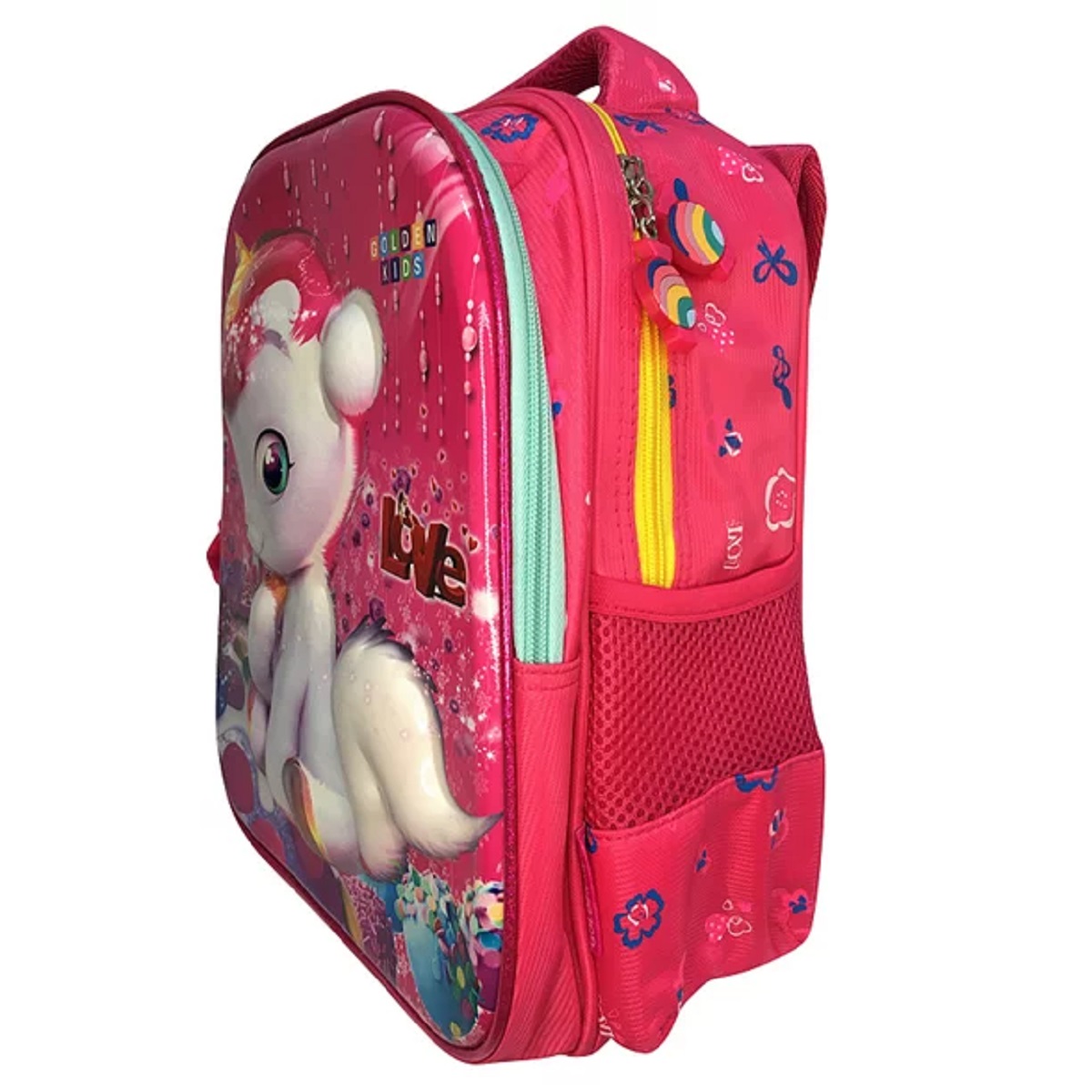 Foto 3 pulgar | Mochila Preescolar 3d Golden Kids Rosa