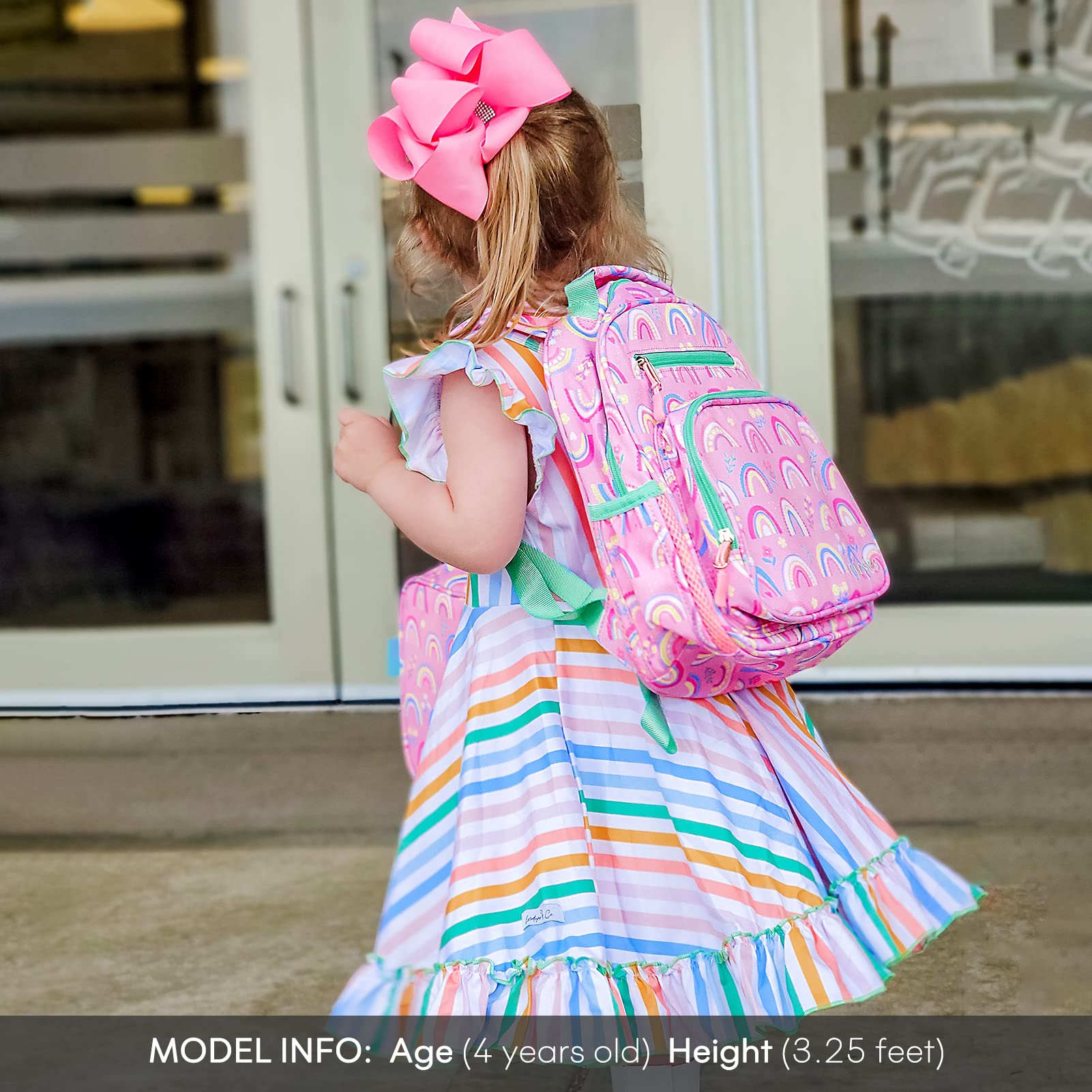 Foto 2 | Venta Internacional - Mochila Escolar Mibasies Rosa para Niña