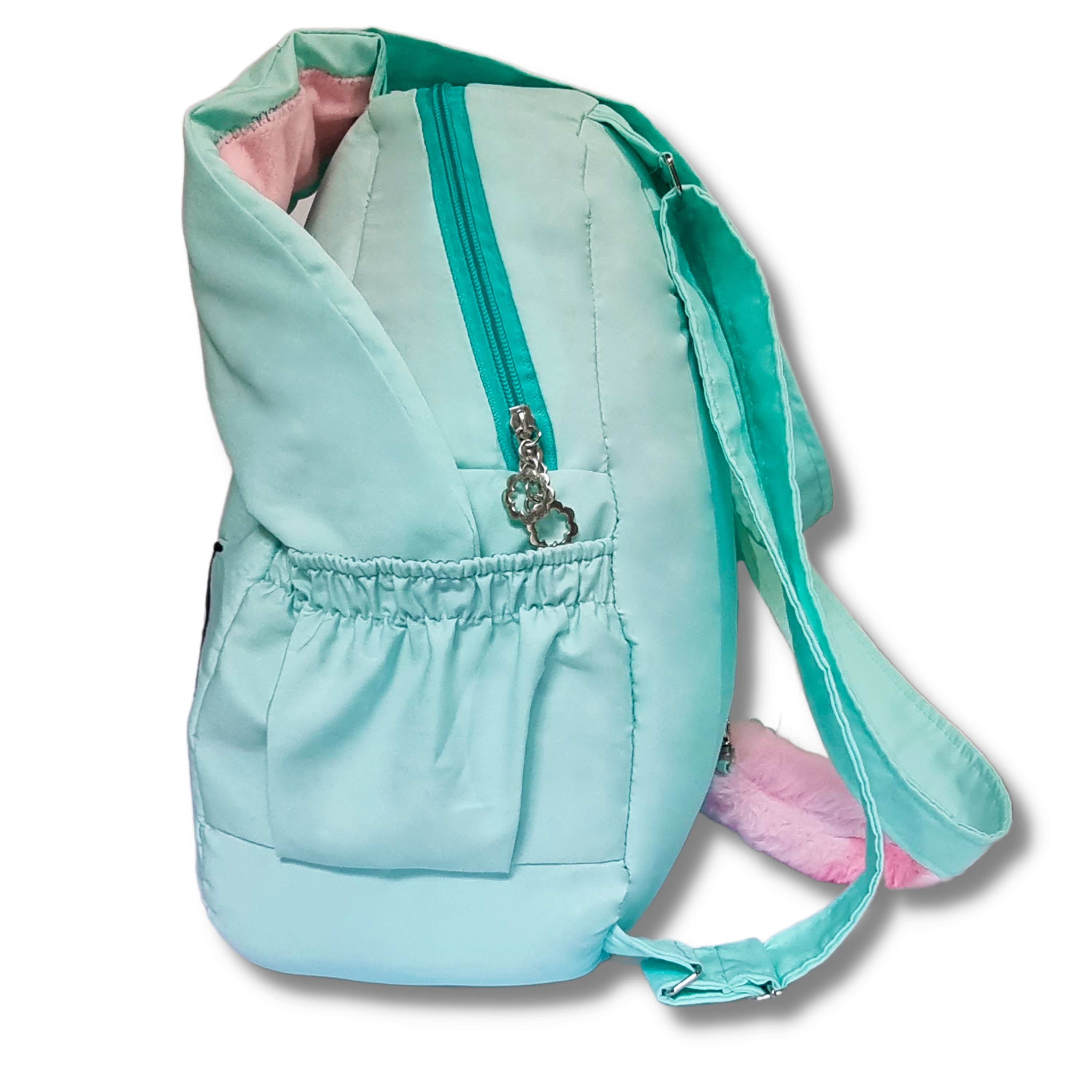 Foto 5 pulgar | Mochila Bolso Con Forma Conejo Kawaii - Grande Porta Laptop Con Monedero De Peluche Y Correas Ajustables