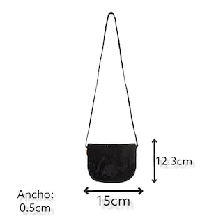 Foto 4 | Bolso con Lentejuelas Boboli Negra para Niña