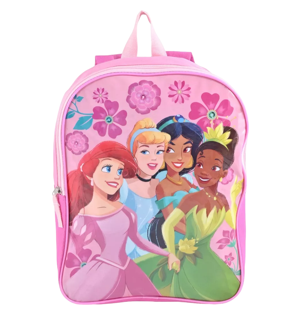 Foto 2 pulgar | Mochila Escolar Preescolar Correas Ajustables Princessas Color Rosa