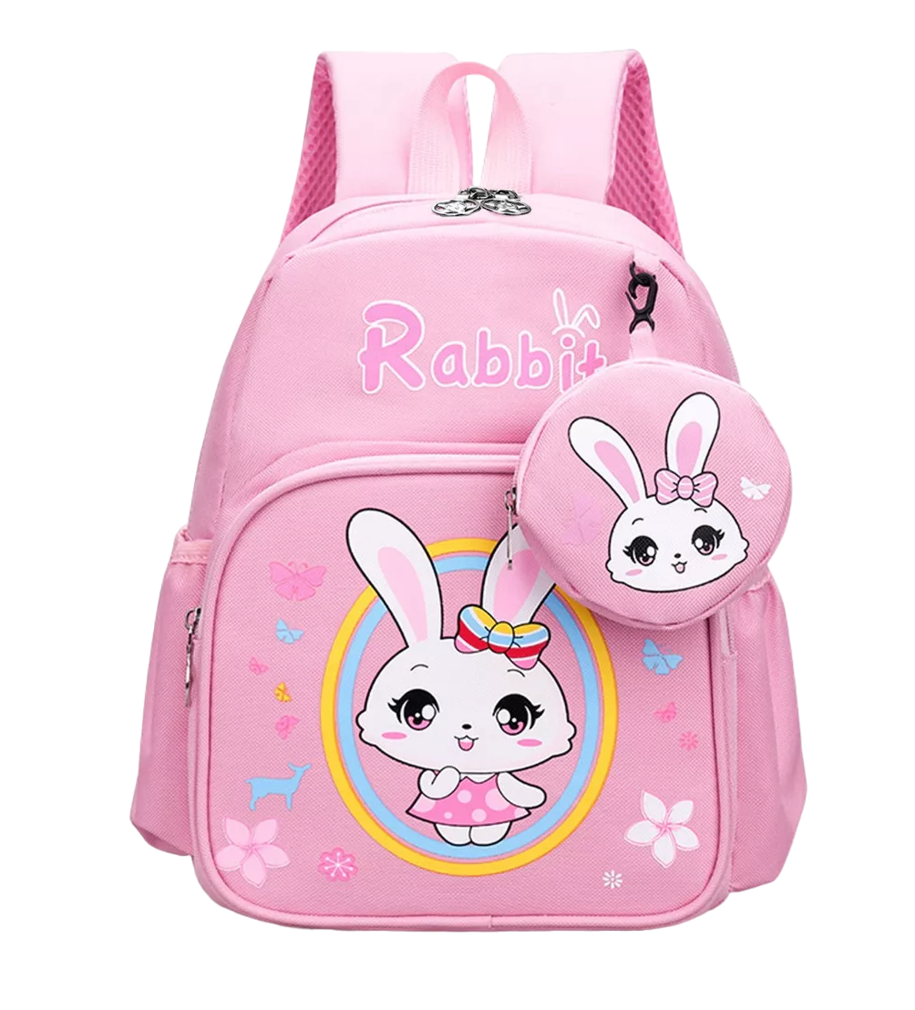 Foto 2 pulgar | Mochila Escolar Nubily color Rosa 20 L Conejo
