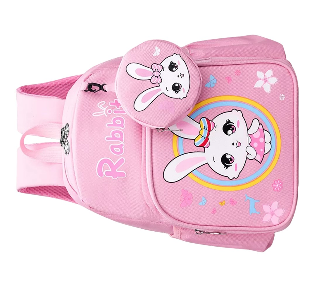 Foto 4 pulgar | Mochila Escolar Nubily color Rosa 20 L Conejo