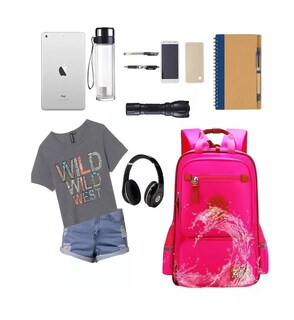 Foto 3 | Mochila Lab.G Rosa Impermeable