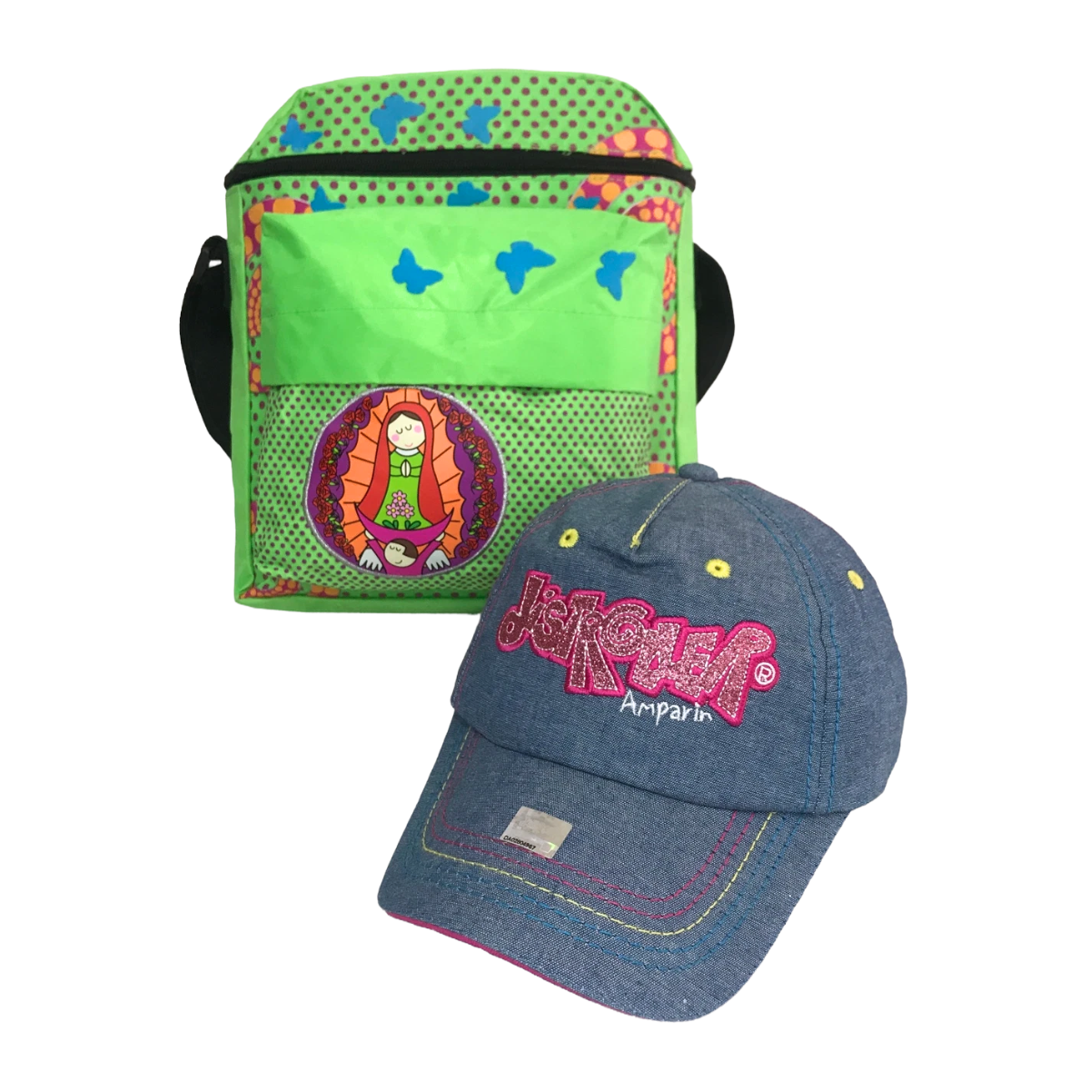 Foto 2 pulgar | Bolsa + Gorra Infantil Distroller Multicolor de la Virgencita