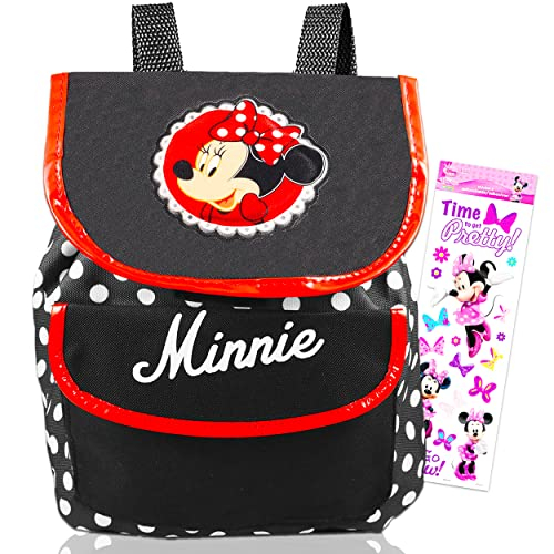 Foto 4 pulgar | Mochila Disney Minnie Mouse Puntos con Pegatinas del Álbum de Mickey - Venta Internacional