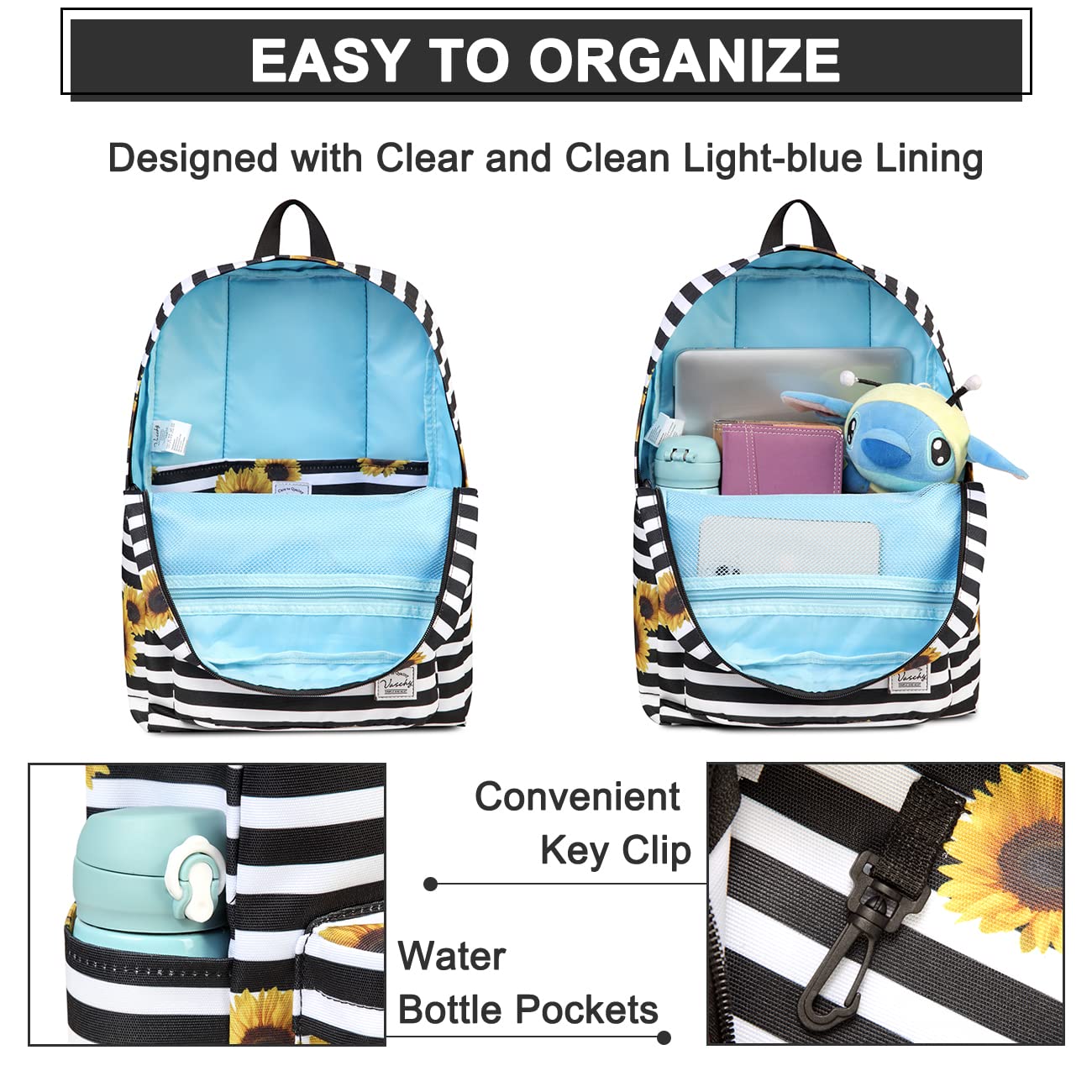 Foto 3 | Mochila Vsachy Negra-Venta Internacional