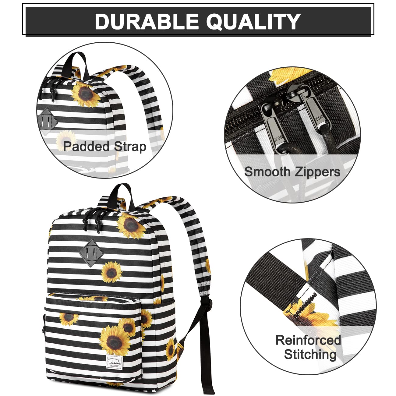 Foto 5 pulgar | Mochila Vsachy Negra-Venta Internacional