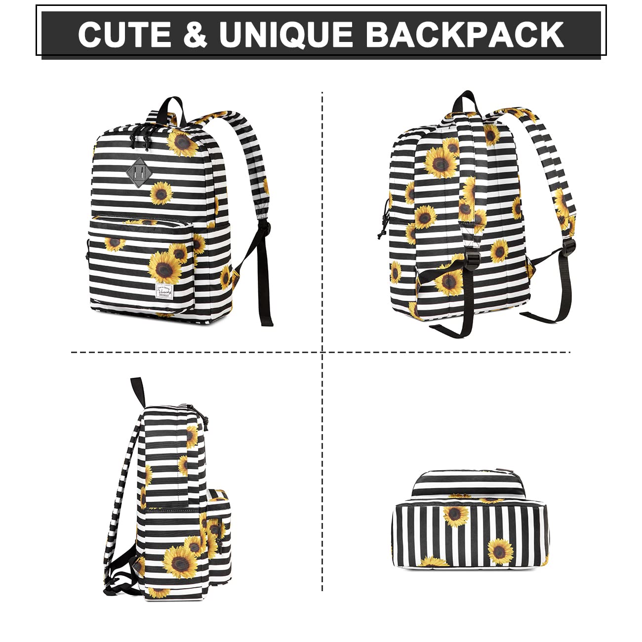 Foto 6 pulgar | Mochila Vsachy Negra-Venta Internacional