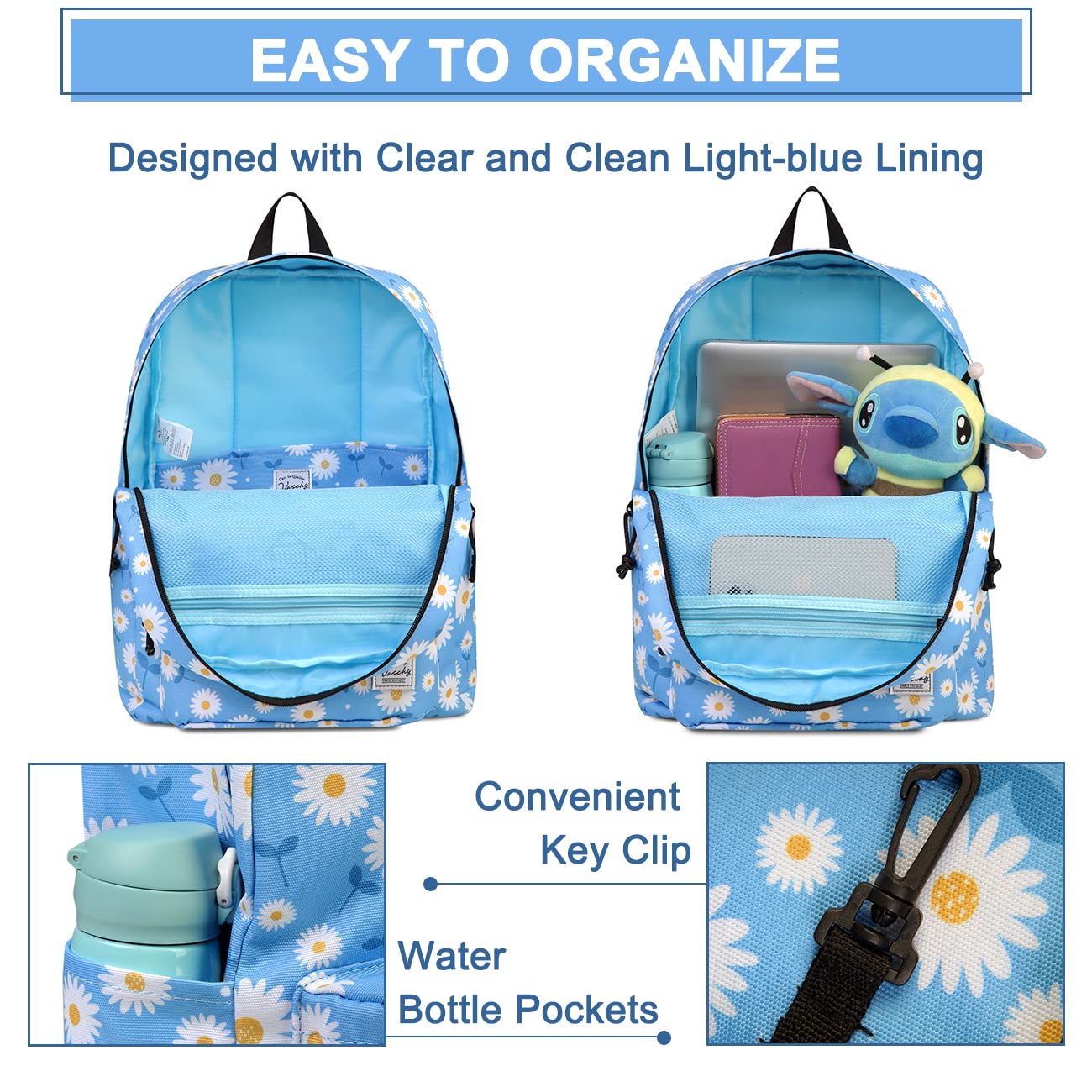 Foto 4 pulgar | Mochila Vaschy Azul Infantil-Venta Internacional