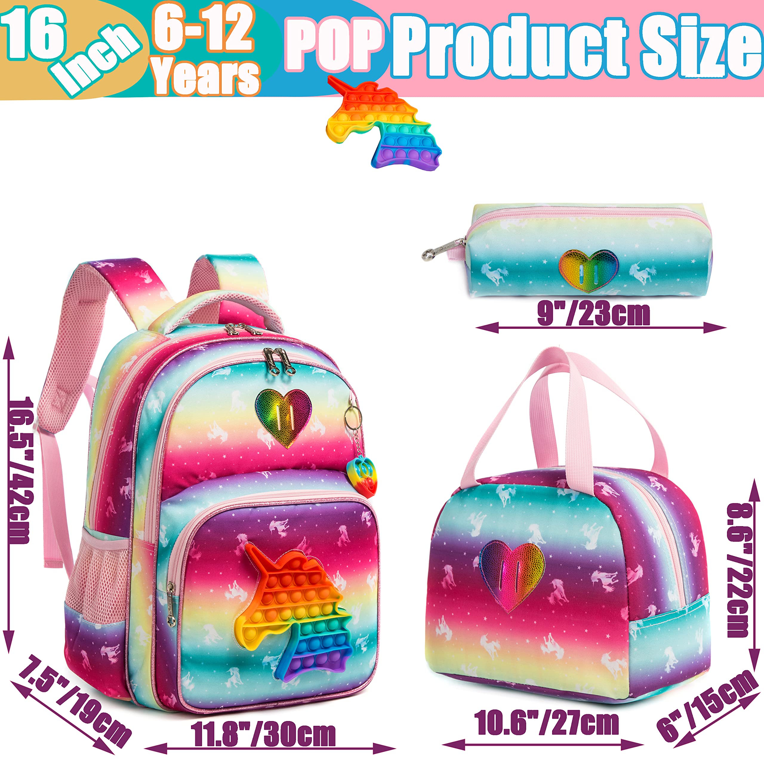 Foto 3 pulgar | Mochila Meetbelify de Unicornio Infantil-Venta Internacional