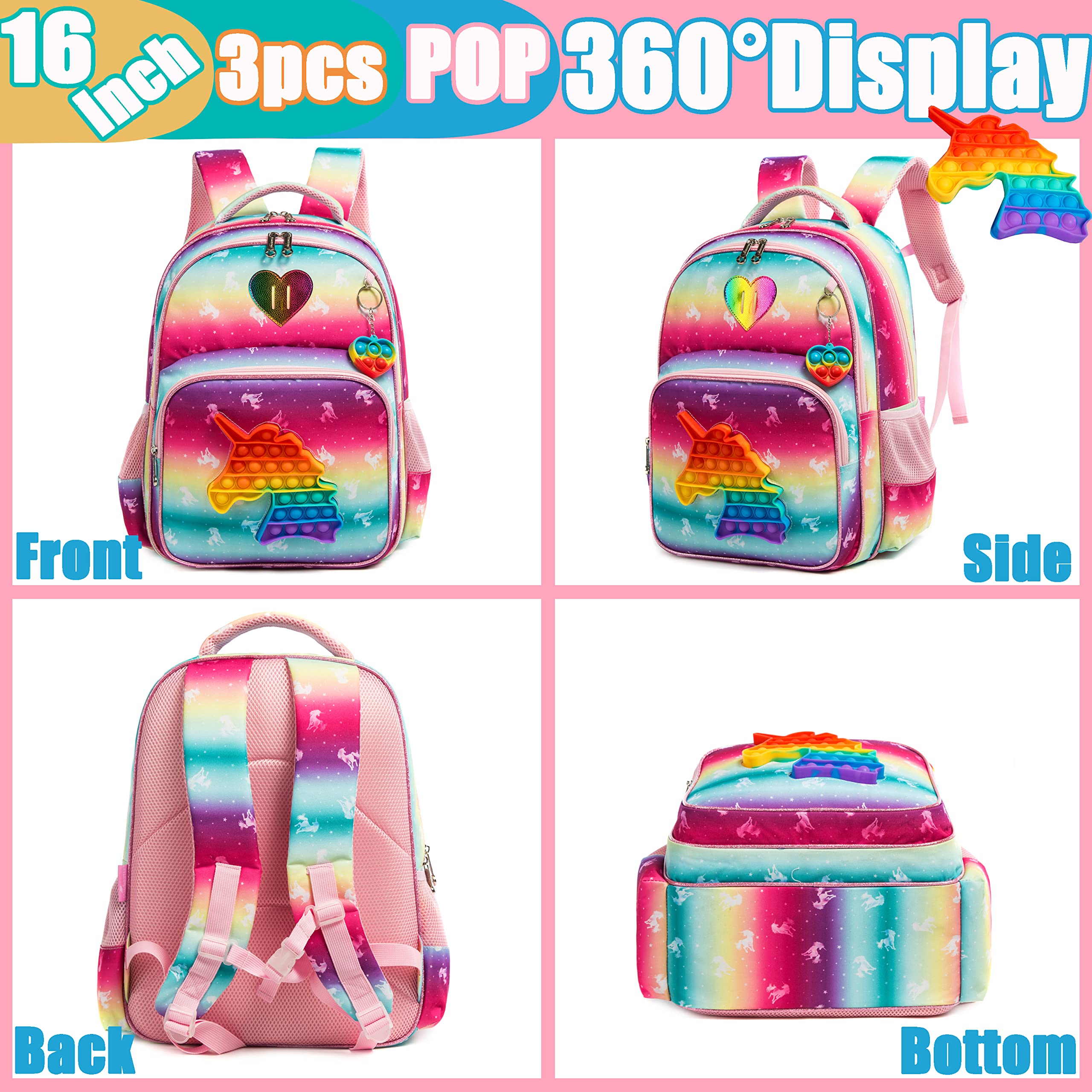 Foto 5 pulgar | Mochila Meetbelify de Unicornio Infantil-Venta Internacional