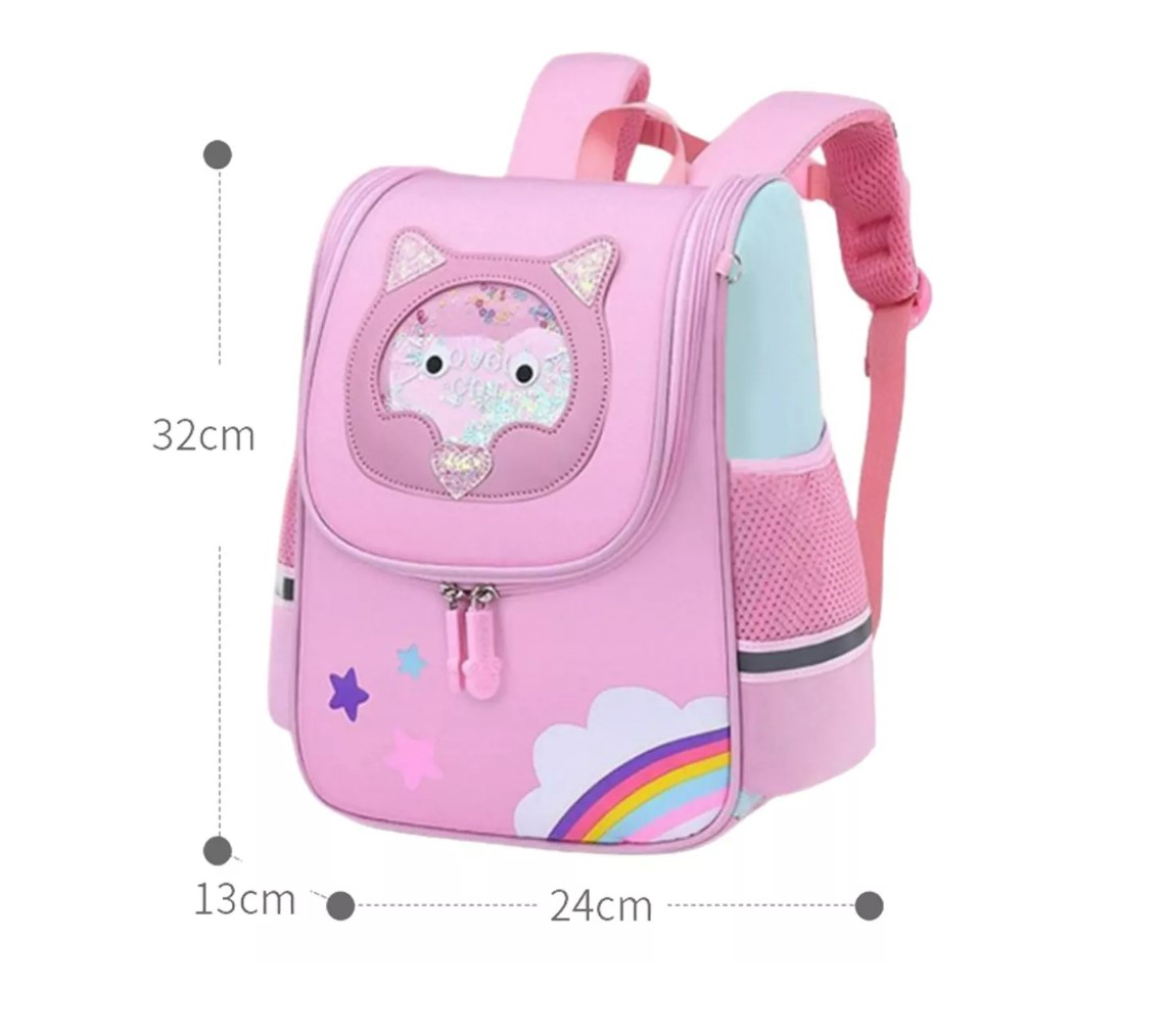 Foto 3 pulgar | Mochila Escolar Chico Niña Kawaii De Infantil Preescolar T