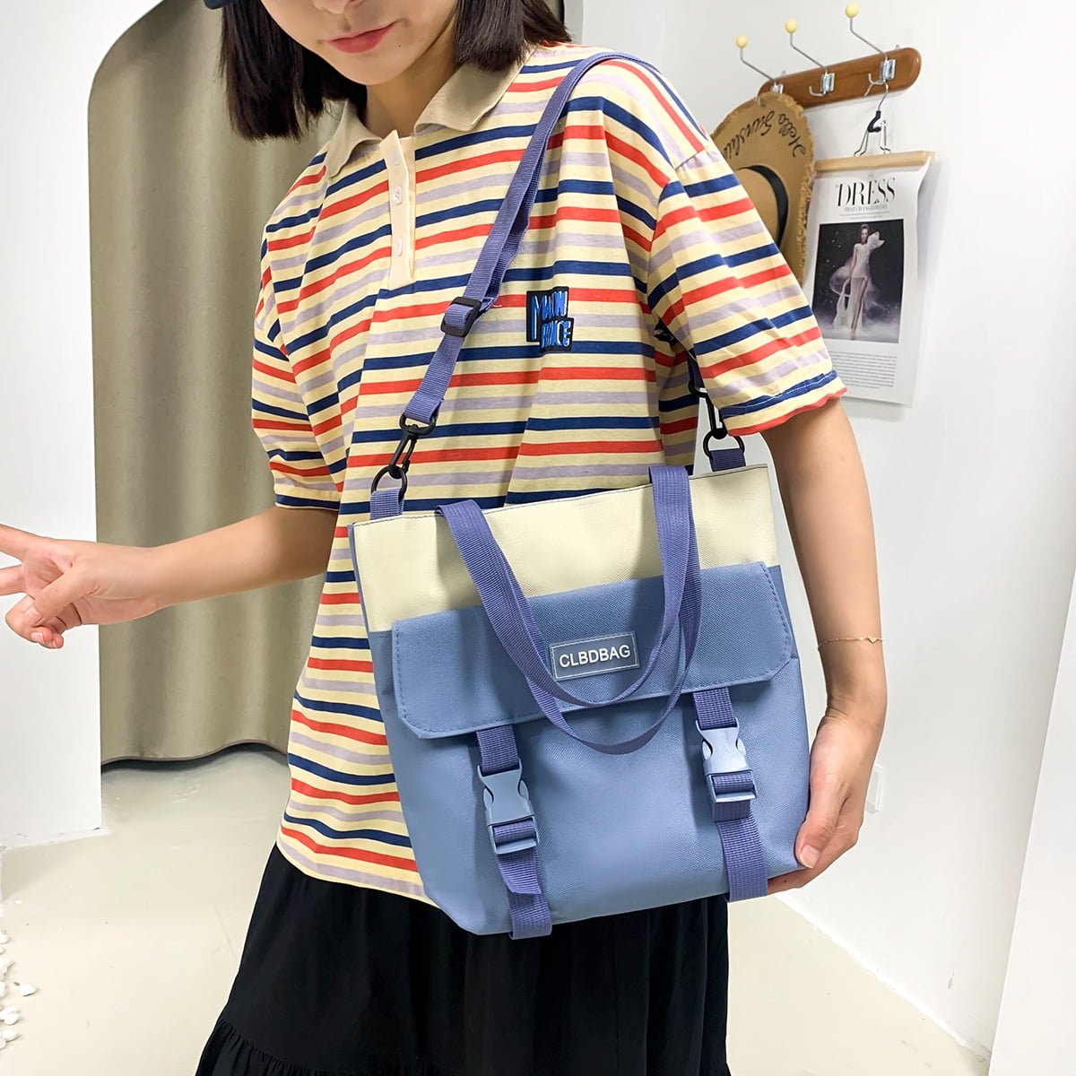 Foto 5 pulgar | Set de Mochilas Azules para Niñas y Adolescentes 4 Piezas  - Venta Internacional