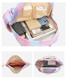 Foto 4 | Juego de Mochila Escolares Omkarsy Multicolor para Niña 3 Piezas - Venta Internacional