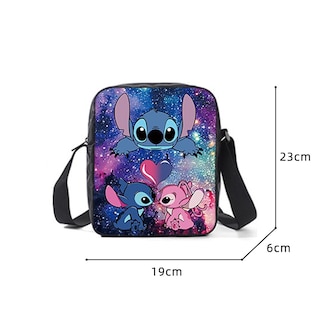 Foto 6 | Set de Mochila Stitch Casual Poliéster Azul 3 Piezas - Venta Internacional