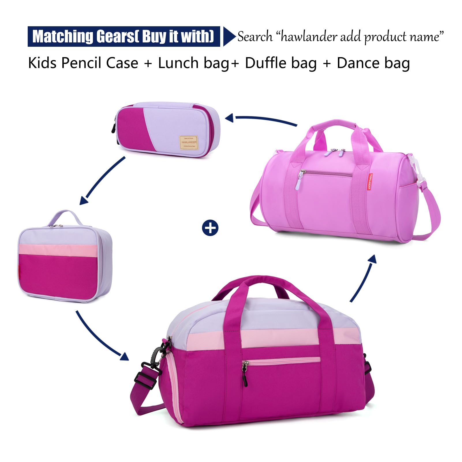 Foto 7 pulgar | Mochila Hawlander Morada para Niña-Venta Internacional