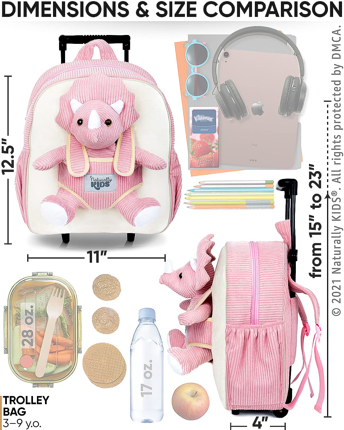 Foto 7 pulgar | Mochila Naturally Kids Rosa-Venta Internacional