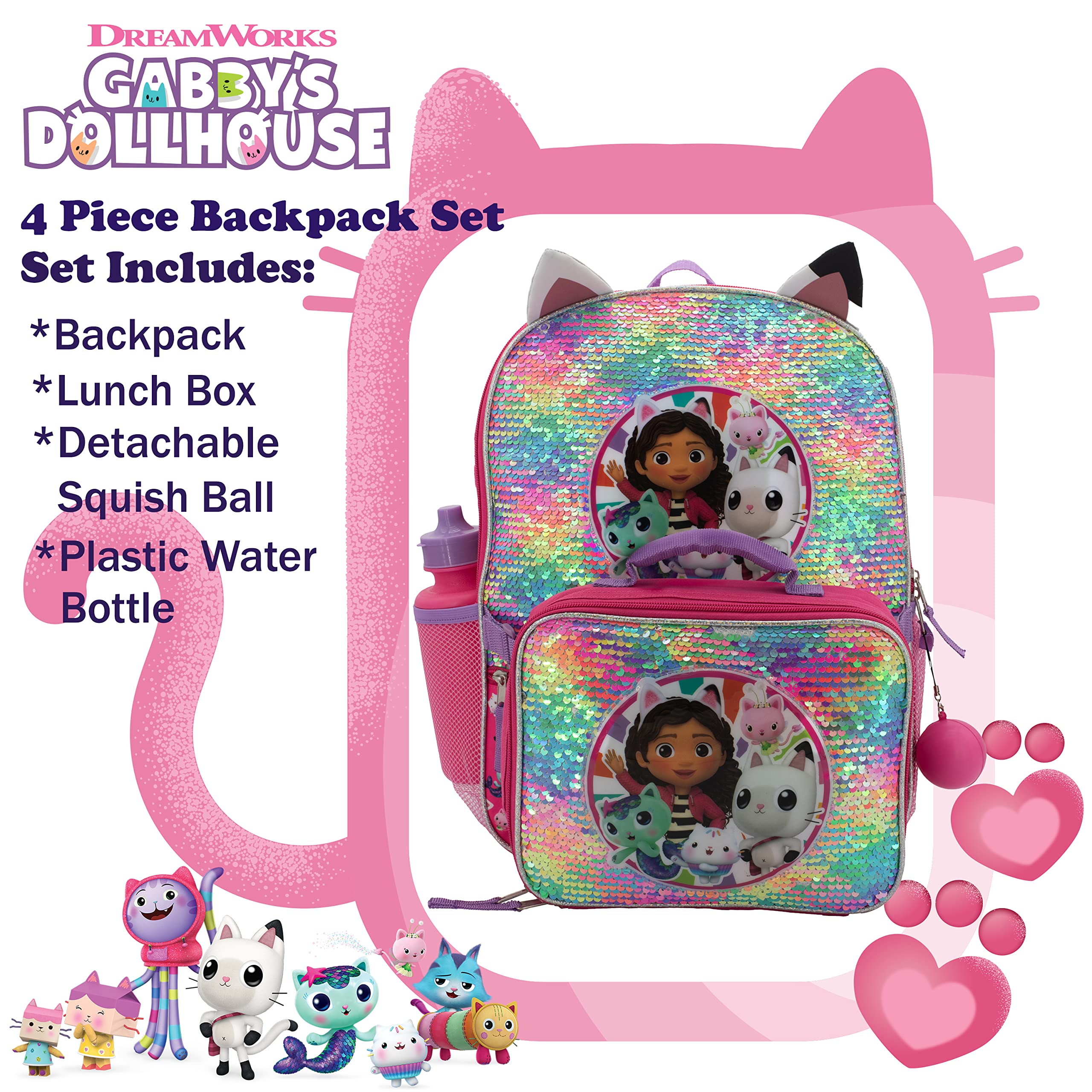 Foto 4 pulgar | Set de Mochilas AI Accessory Innovations Gabby's Doll House 3 Piezas - Venta Internacional