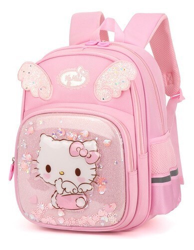Mochila Original Sanrio Hello Kitty Para Niña, Escolar, Kawaii Rosa $699