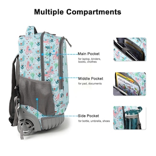 Foto 3 | Mochila con Ruedas Tilami para Niña-Venta Internacional