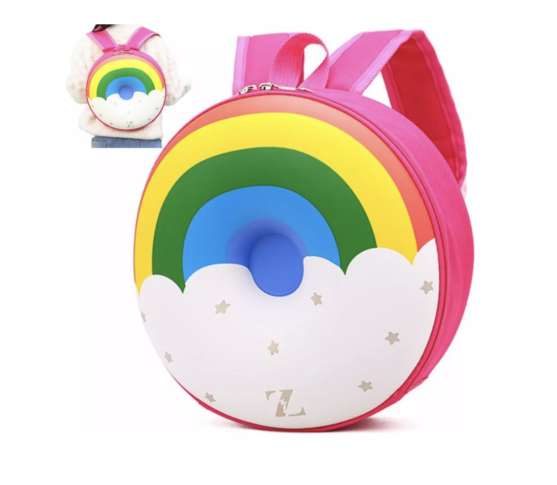 Foto 2 pulgar | Mochila Preescolar Infantil Para Niño Niña Forma De Rosquilla T