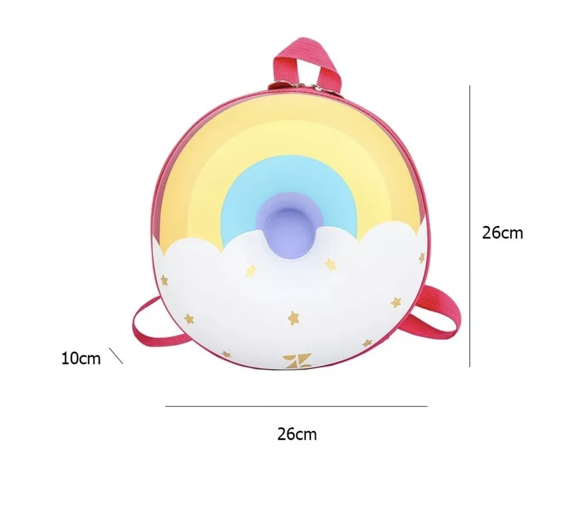 Foto 6 pulgar | Mochila Preescolar Infantil Para Niño Niña Forma De Rosquilla T