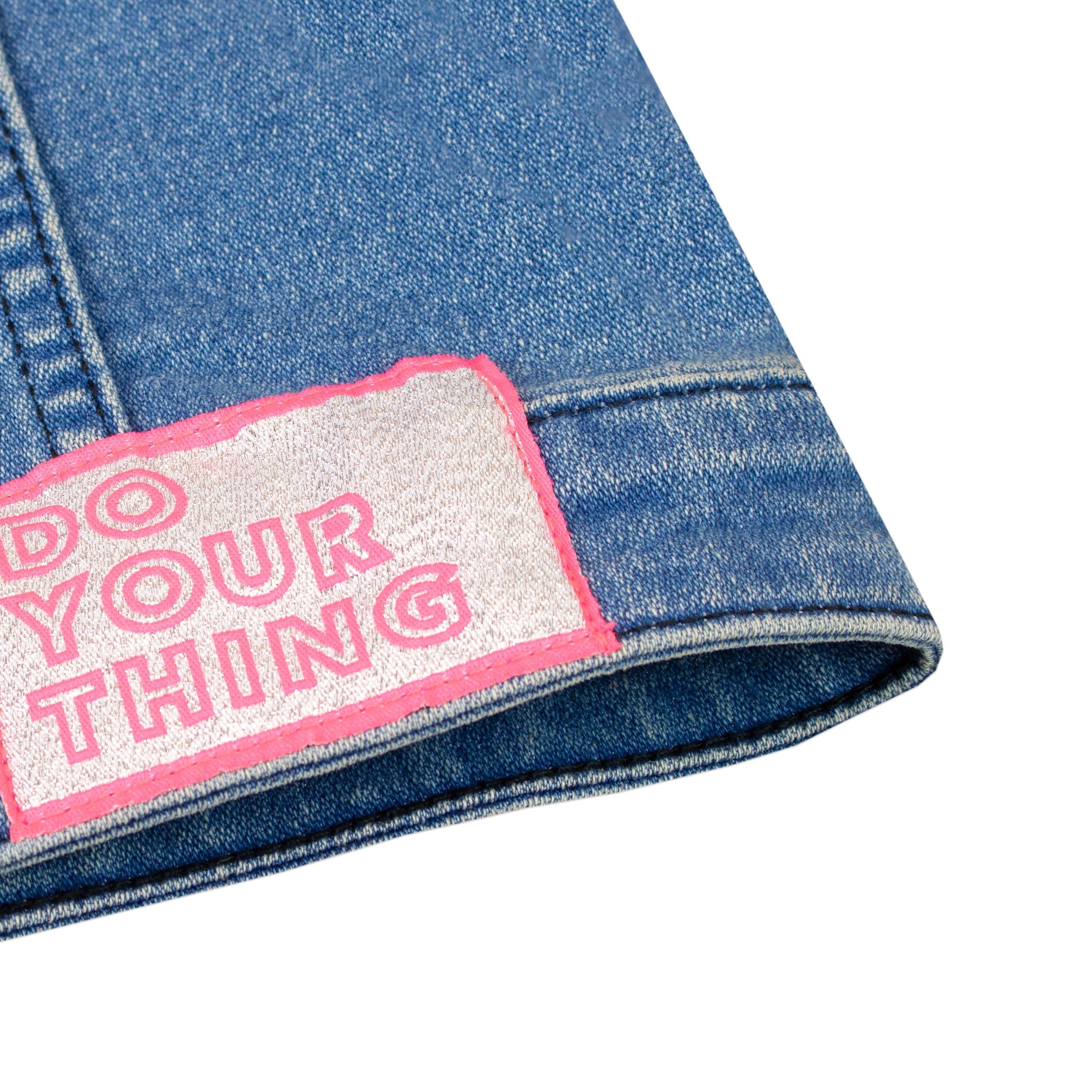 Foto 5 pulgar | Chaqueta Barbie Para Niñas, Vaqueros Bordados, Azul - Venta Internacional.