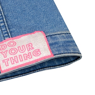 Foto 4 | Chaqueta Barbie Para Niñas, Vaqueros Bordados, Azul - Venta Internacional.