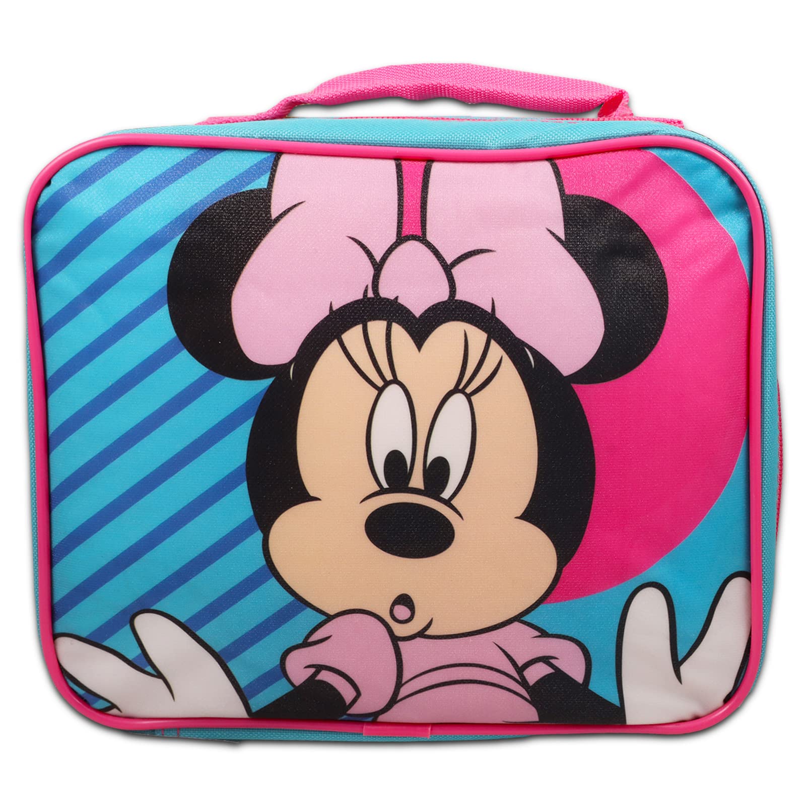Foto 3 pulgar | Set De Loncheras Disney Minnie Mouse Con Botella De Agua Y Pegatinas - Venta Internacional.