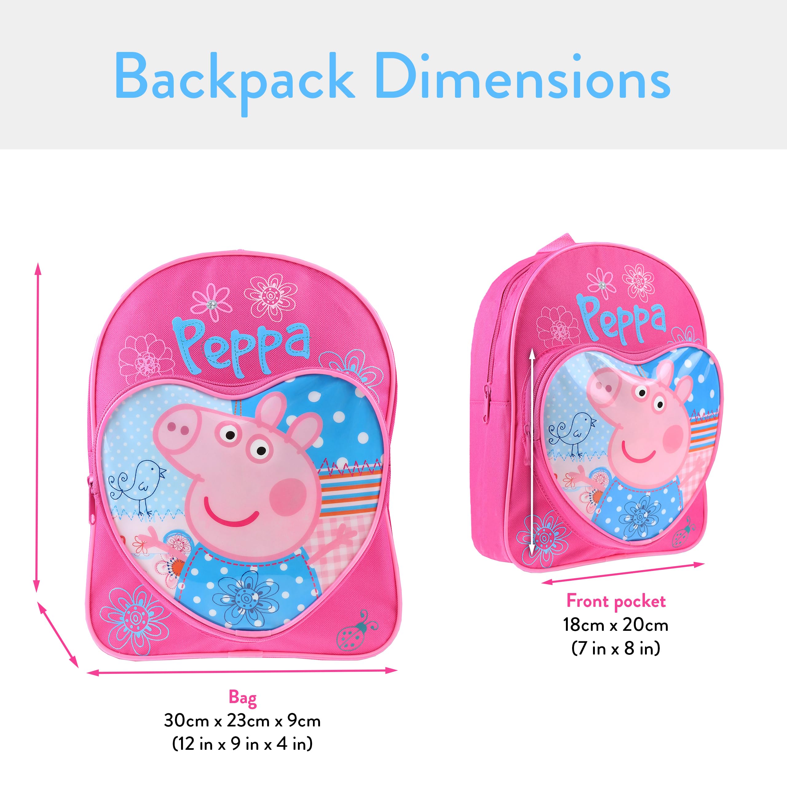 Foto 6 pulgar | Mochila Escolar Peppa Pig Para Niñas, Mochila Para Libros, Color Rosa - Venta Internacional.