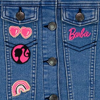 Foto 4 | Chaqueta Vaquera Bordada Barbie Para Niñas, Ropa De Abrigo P - Venta Internacional.