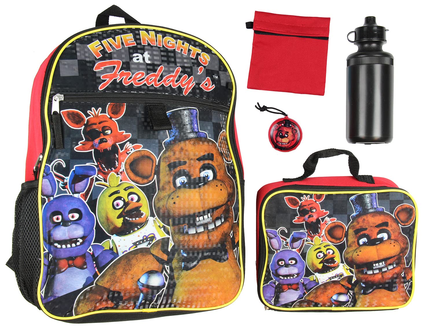 Set De Mochilas Bioworld Five Nights At Freddy's 16 Con Lonchera - Venta Internacional.
