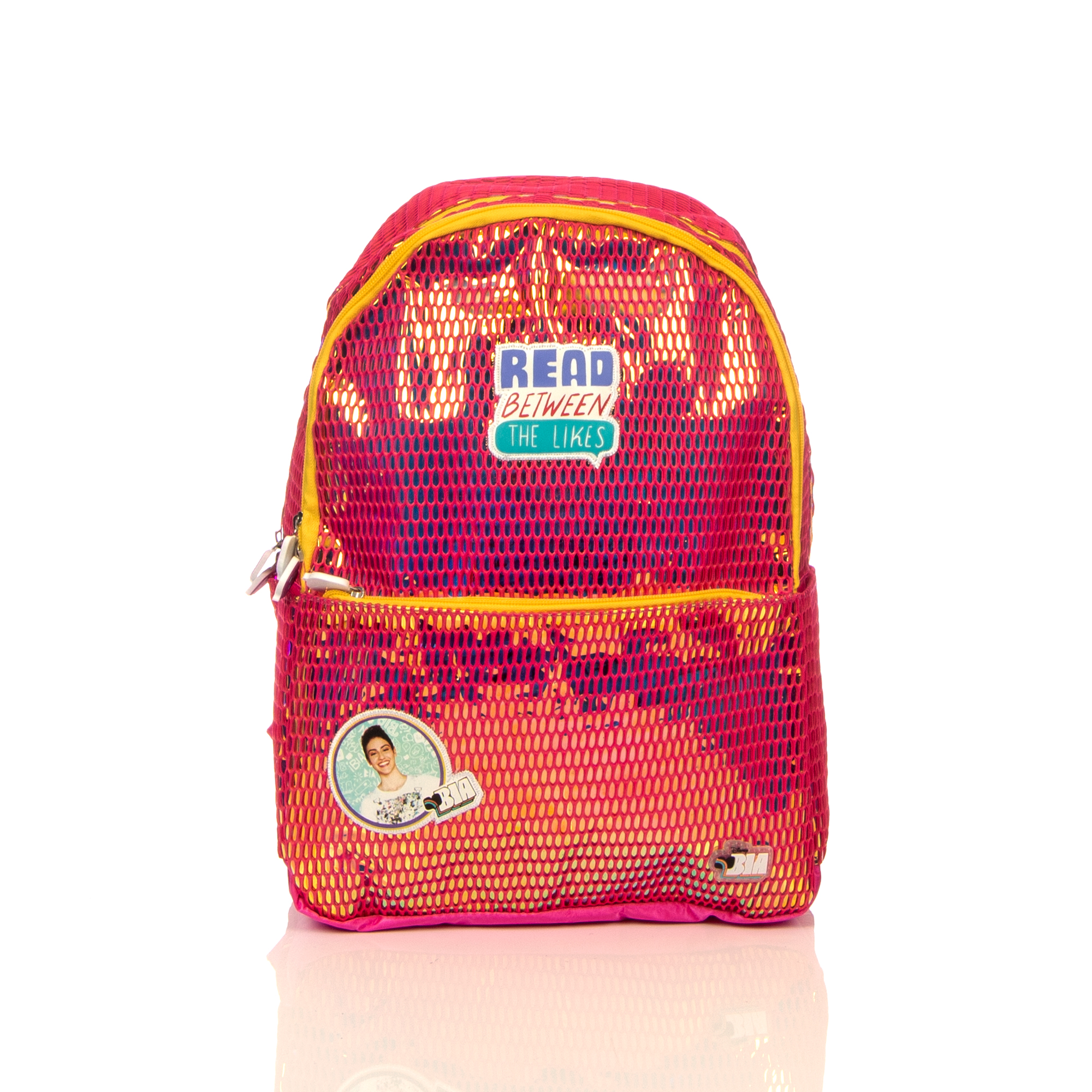 Foto 2 pulgar | Mochila De Bía Iridiscente Con Malla