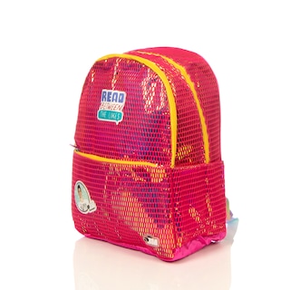 Foto 3 | Mochila De Bía Iridiscente Con Malla