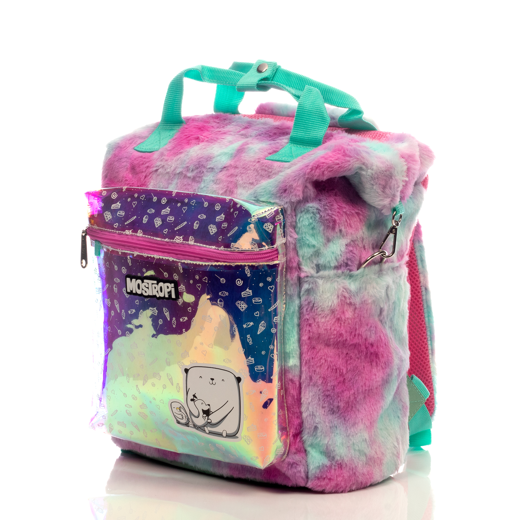 Foto 4 pulgar | Mochila Atm Mostropi Original Con Asa Y Tirantes Para Espalda, Colores Morado