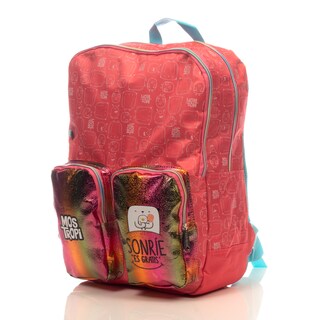 Foto 3 | Mochila Mostropi Sonrie Es Gratis Backpack Rosa