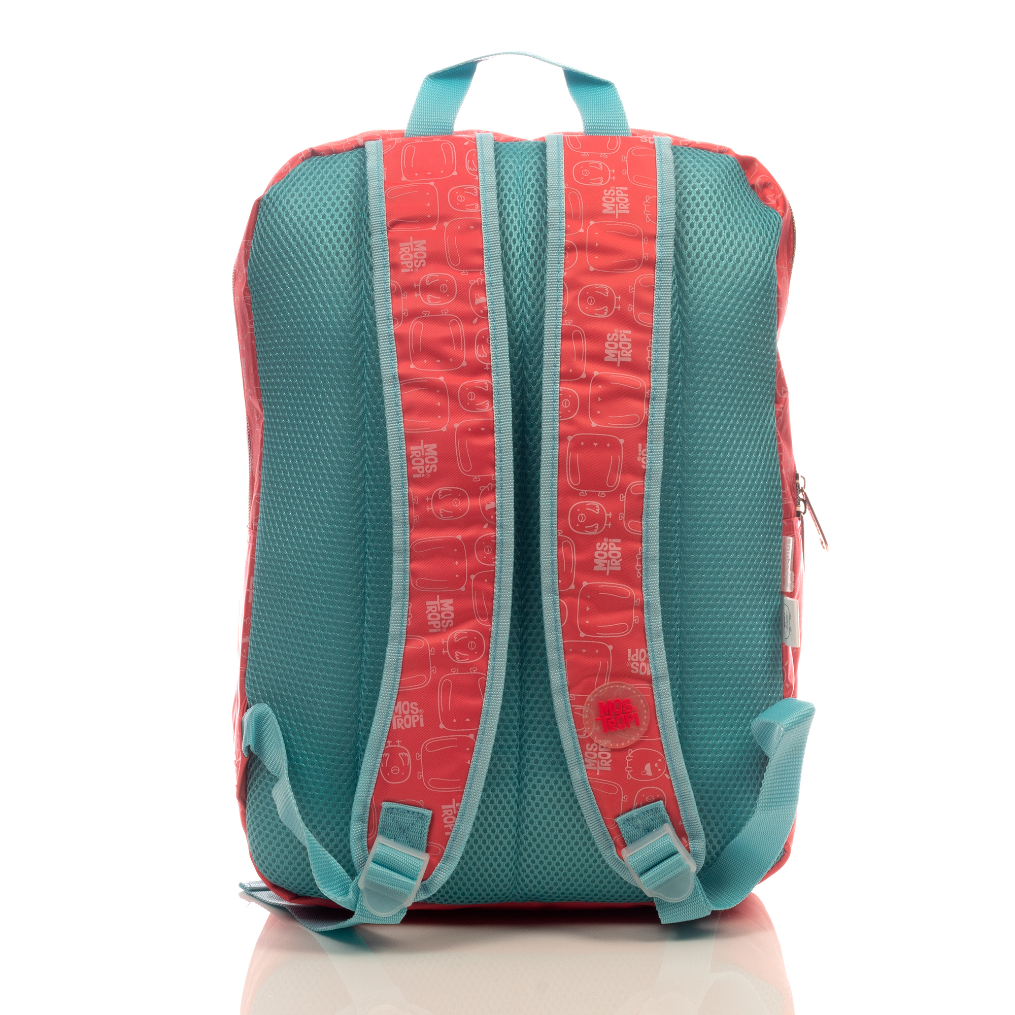 Foto 5 pulgar | Mochila Mostropi Sonrie Es Gratis Backpack Rosa