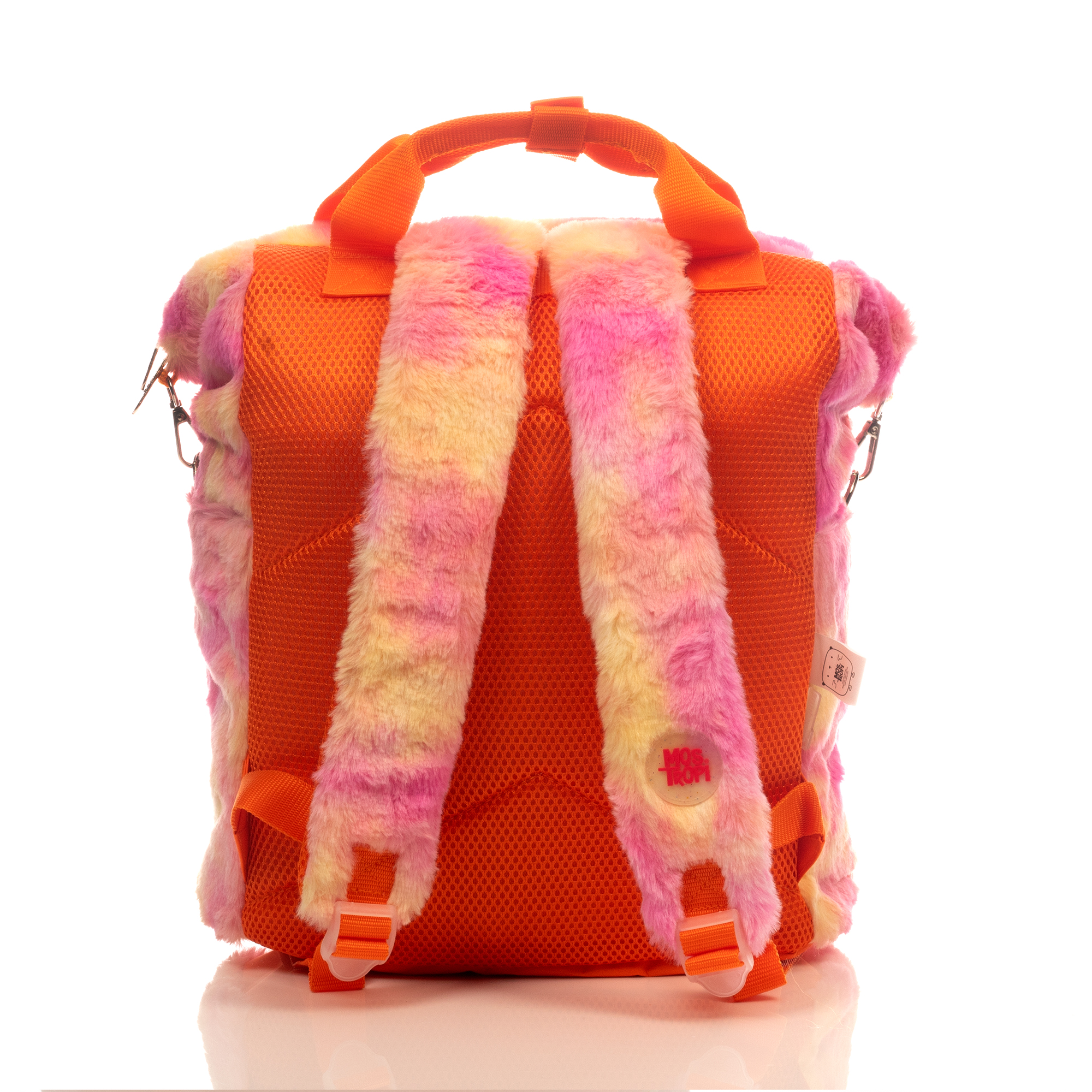 Foto 5 pulgar | Mochila Atm Mostropi Original Con Asa Y Tirantes Para Espalda, Color Naranja