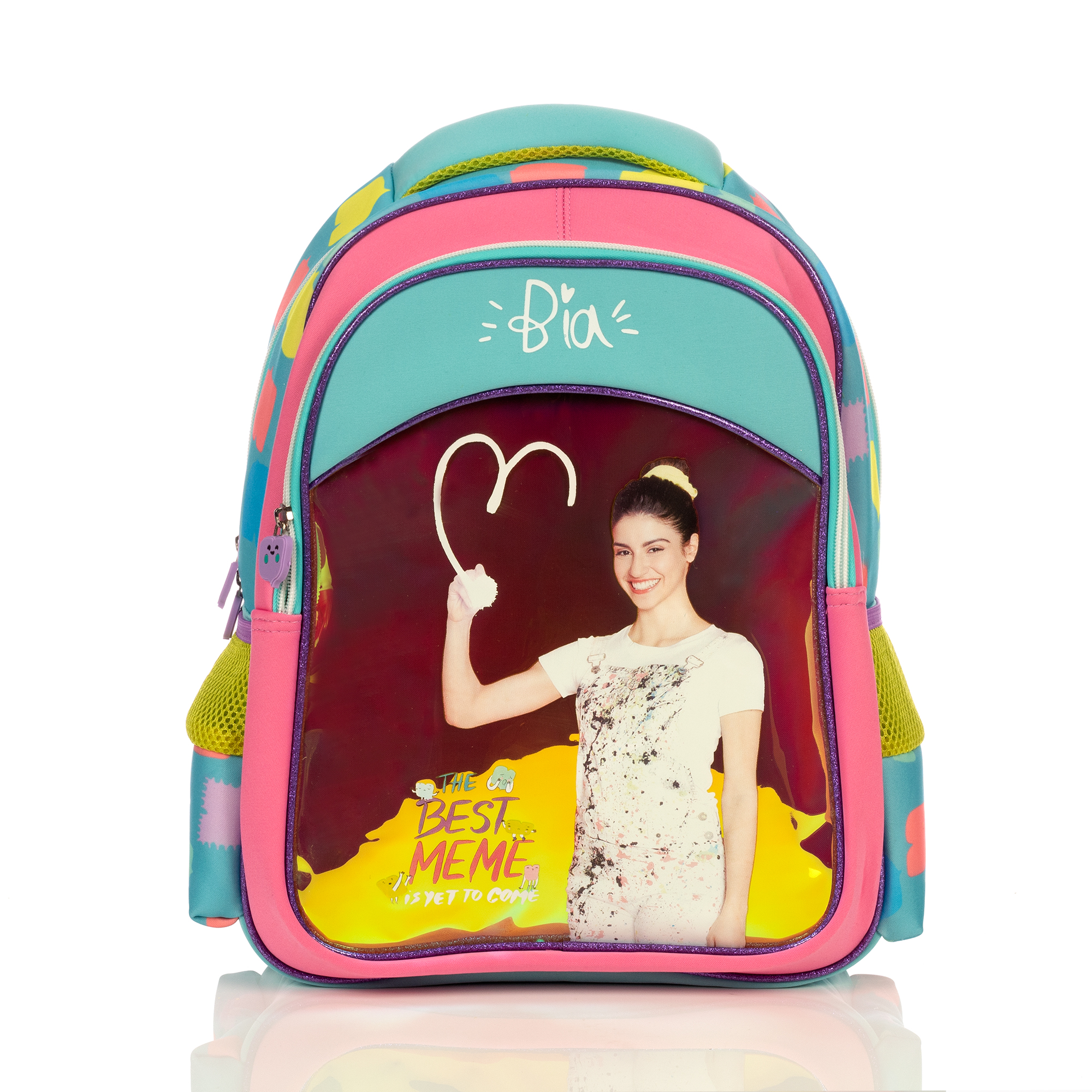 Mochila De Bía Neopreno Azul Y Rosa