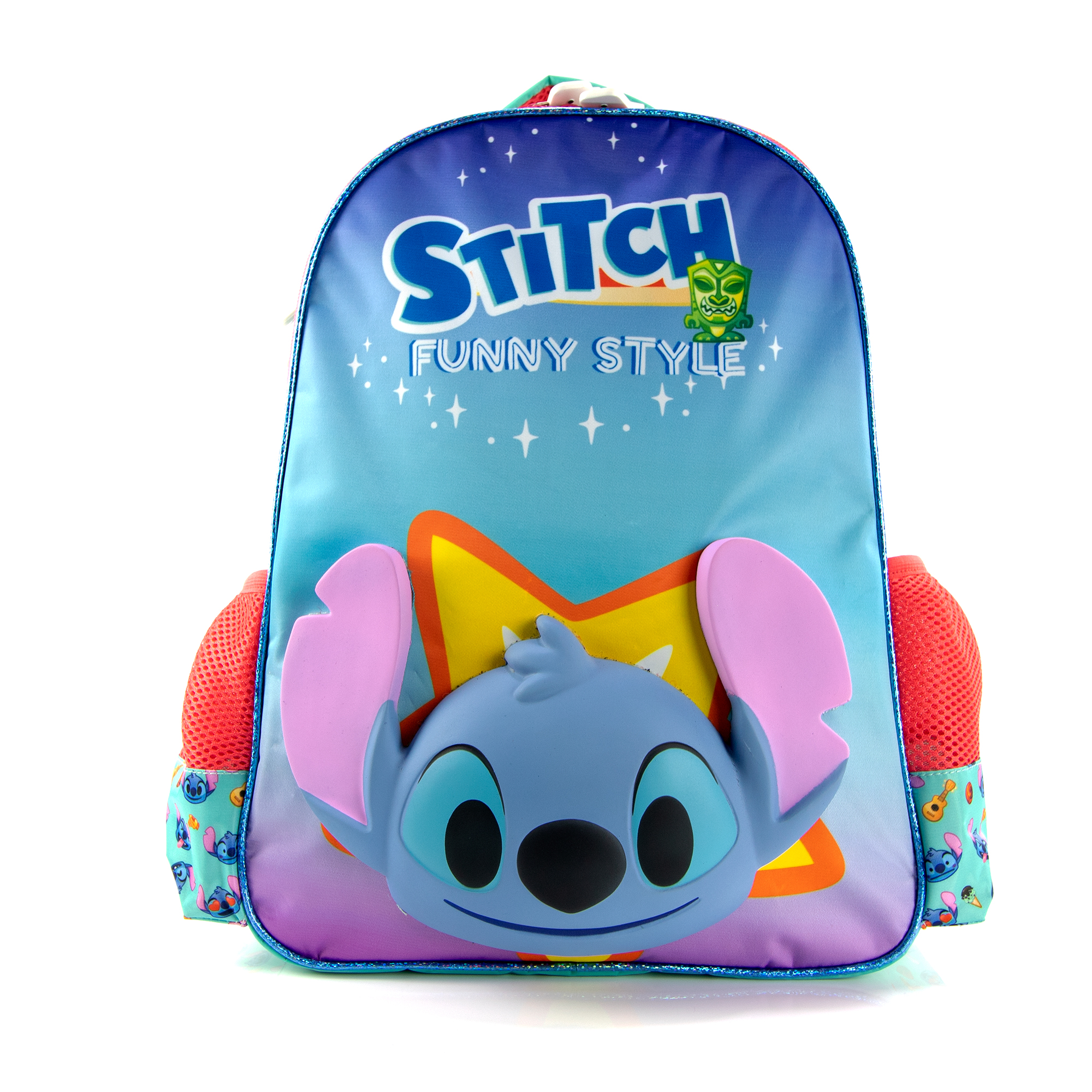 Foto 2 pulgar | Mochila Disney Emoji De Stitch.