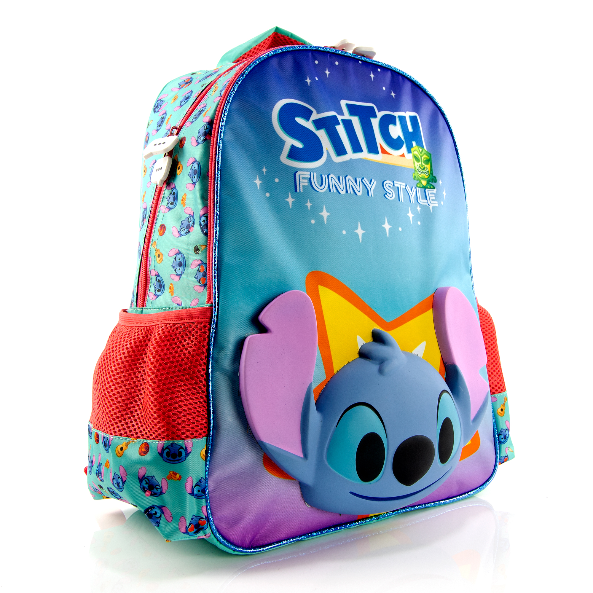 Foto 3 pulgar | Mochila Disney Emoji De Stitch.