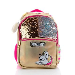 Foto 5 | Mochila Atmpacks Mostropi Oro Lentejuela Reversible